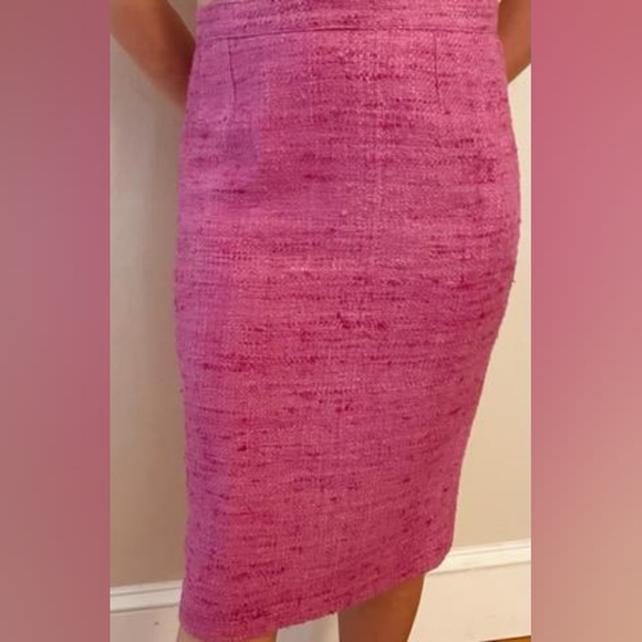 PAULE VASSEUR Paris Silk Pink Fabric  Jacket Blazer with skirt 40 - Picture 8 of 10